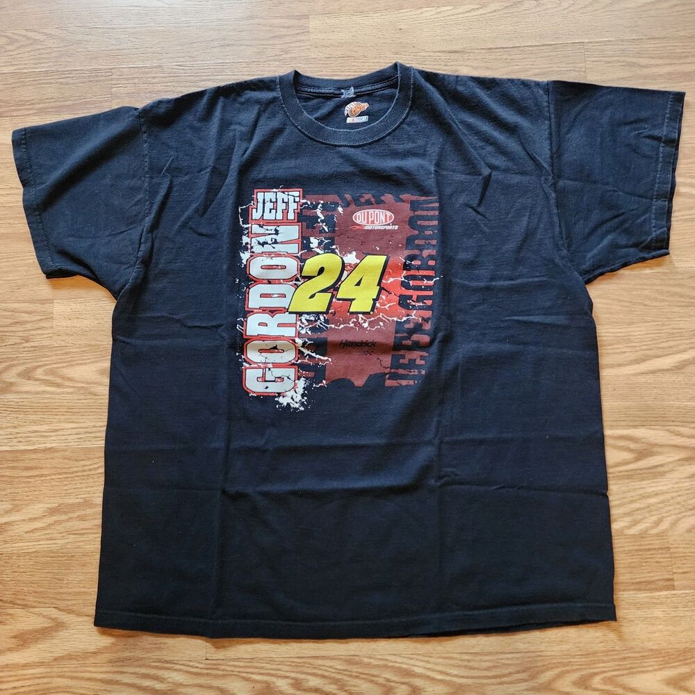 Mens Jeff Gordon 24 Nascar Mens 2XL Racing T-Shirt Vintage 2009 - Winners Circle